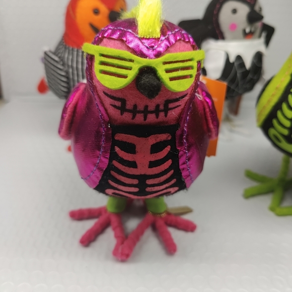 Target Hyde & Eek Featherly Friends Halloween Birds Lot Of 4 - Picture 3 of 15